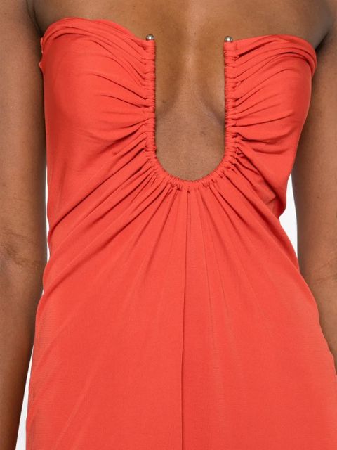 Christopher Esber Arced Palm maxi dress - Orange