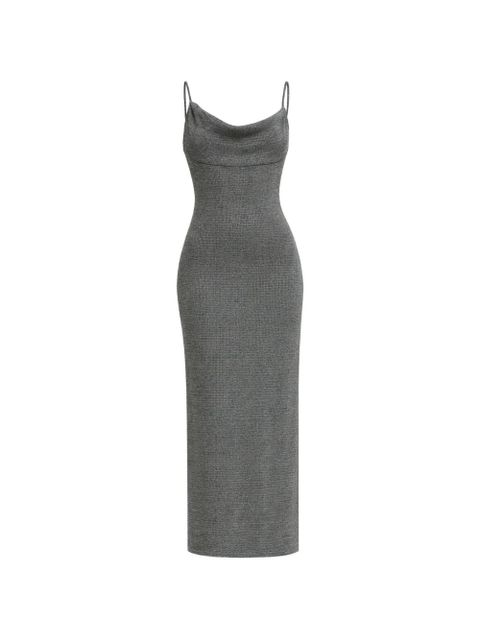 Reformation Gaia cowl-neck maxi dress - Grey - zdjęcie produktu nr 1