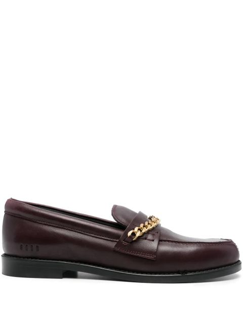Golden Goose chain-link leather loafers - Red - zdjęcie produktu nr 1