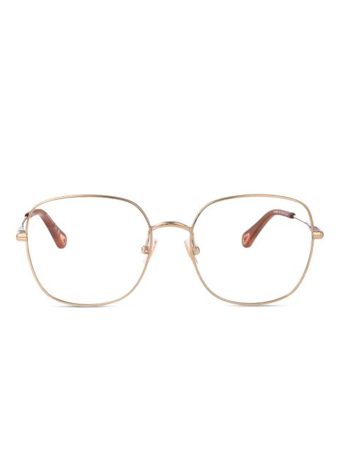 Chloé Eyewear round-frame glasses - Gold - zdjęcie produktu nr 1
