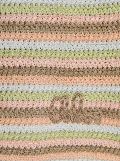 Chloé crochet-knit top - Green