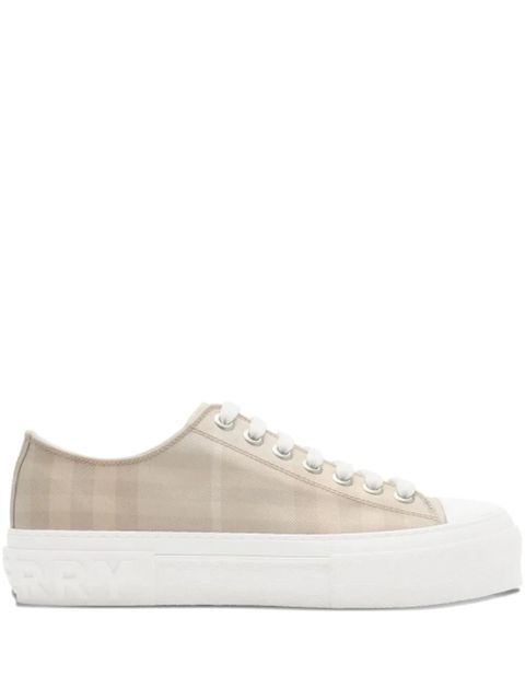 Burberry check-pattern low-top sneakers - Neutrals - zdjęcie produktu nr 1