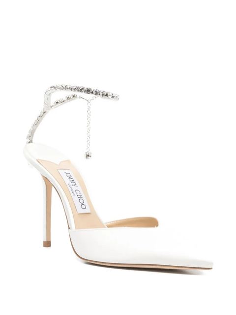 Jimmy Choo Saeda embellished heeled pumps - White - zdjęcie produktu nr 2