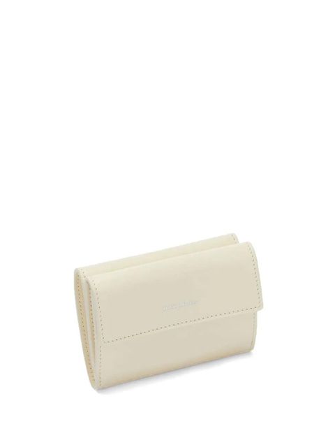 Jil Sander logo-embroidered leather purse - Neutrals - zdjęcie produktu nr 2
