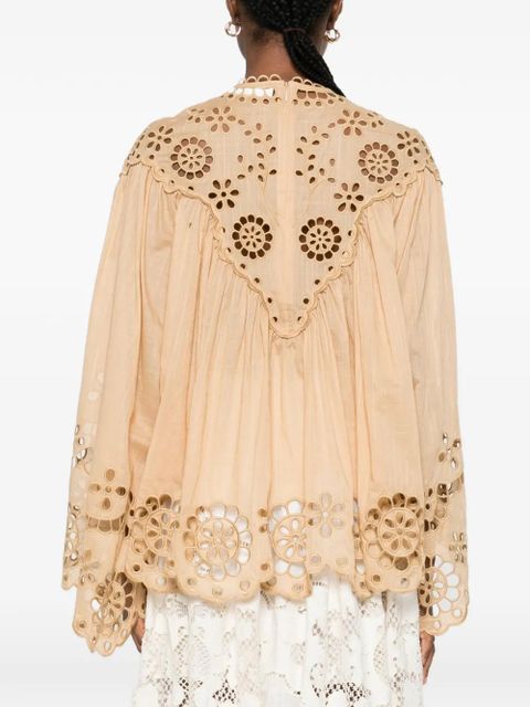 ZIMMERMANN embroidered blouse - Neutrals