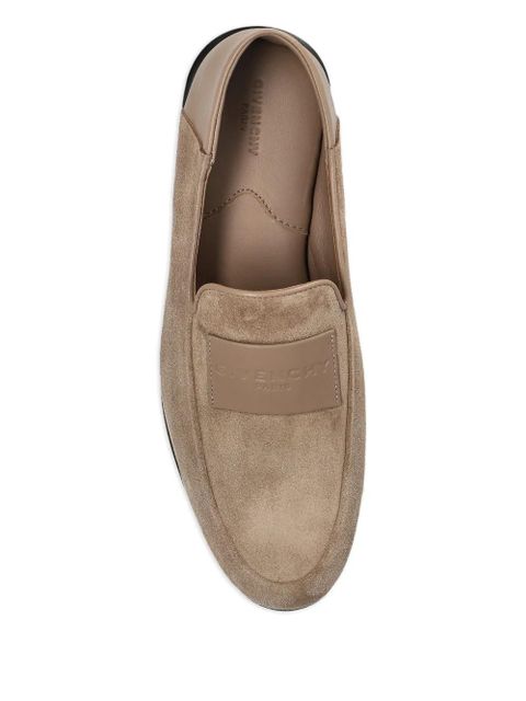 Givenchy Label suede loafers - Neutrals
