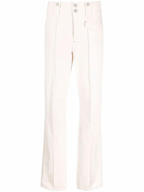 ISABEL MARANT high-rise straight-leg trousers - Neutrals - zdjęcie produktu nr 1