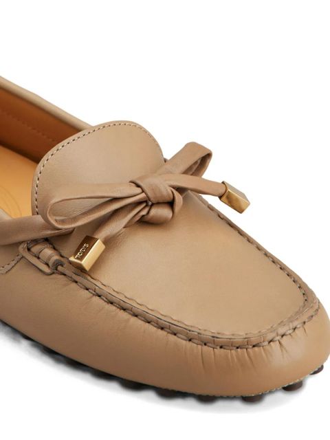 Tod's bow-detail loafers - Neutrals