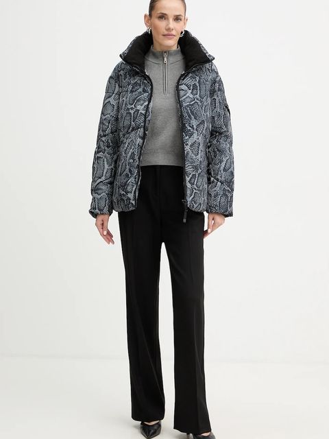 Guess sweter HARLEY damski kolor szary lekki z półgolfem W5BR29 Z0572 - zdjęcie produktu nr 2