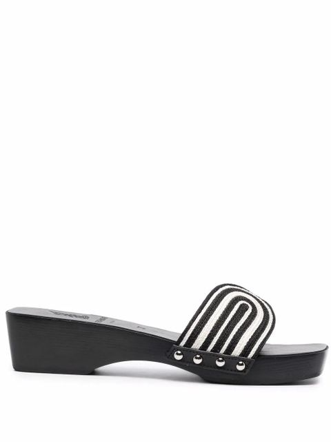 Ancient Greek Sandals the harness clog sandals - Black - zdjęcie produktu nr 1