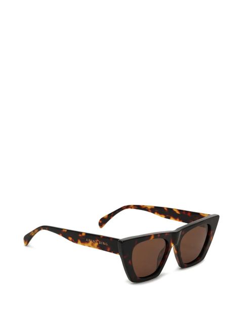 ANINE BING Paris geometric sunglasses - Brown - zdjęcie produktu nr 2