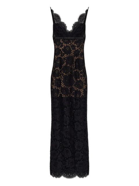 Self-Portrait floral-lace maxi dress - Black - zdjęcie produktu nr 1