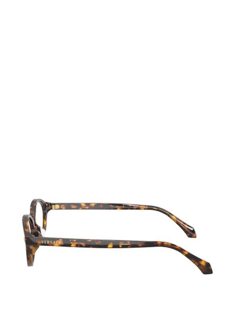 Versace Eyewear oval-frame glasses - Brown - zdjęcie produktu nr 2