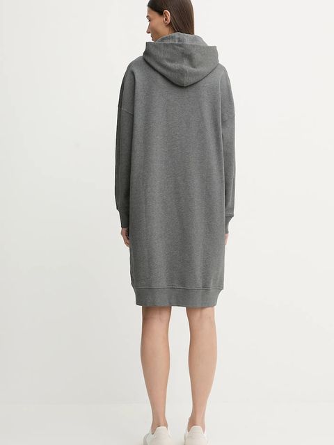 Marc O'Polo sukienka bawełniana kolor szary mini oversize 600407359001