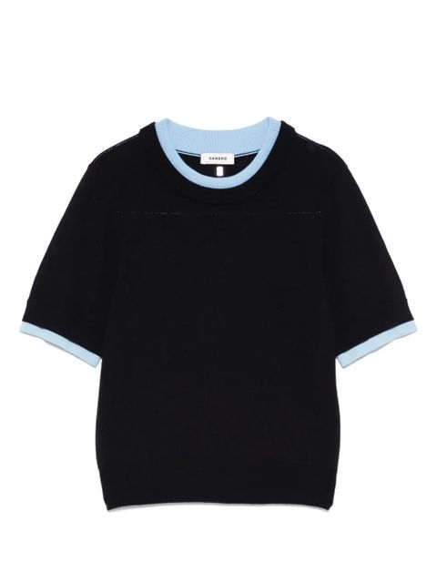 SANDRO short sleeve T-shirt - Blue - zdjęcie produktu nr 1