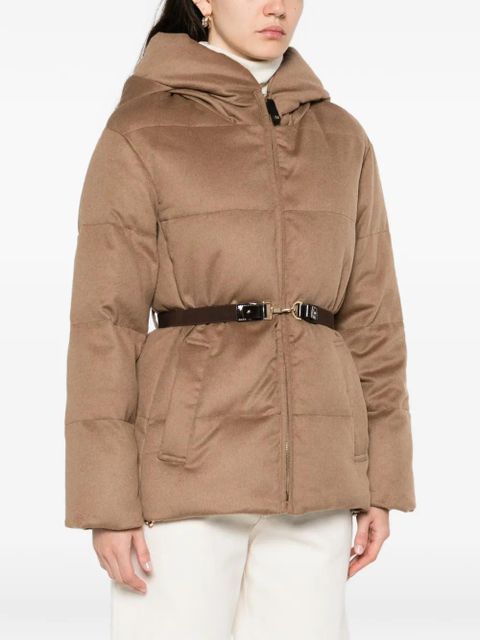 Max Mara hooded belted quilted jacket - Brown - zdjęcie produktu nr 1