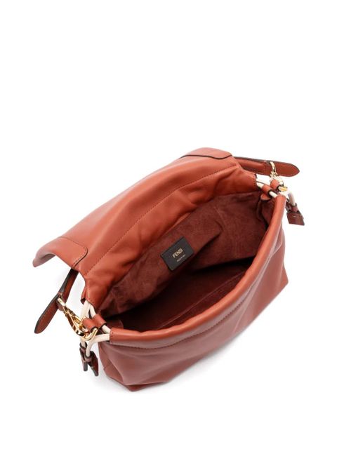 FENDI medium Mamma Baguette logo-plaque shoulder bag - Brown - zdjęcie produktu nr 2