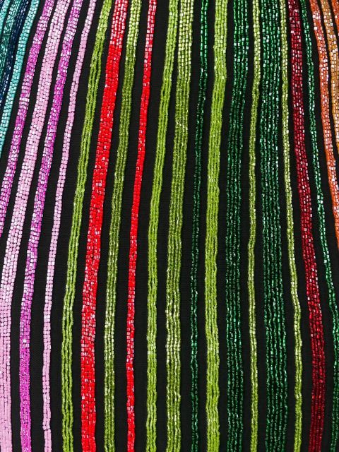 Balmain striped sequin dress - Multicolour