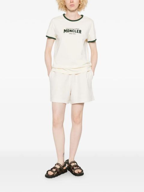 Moncler logo-patch drawstring shorts - Neutrals - zdjęcie produktu nr 2