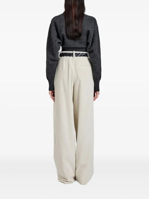 Proenza Schouler corduroy straight trousers - Neutrals