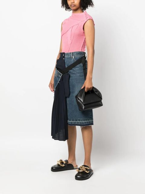 JW Anderson medium Twister leather bag - Black - zdjęcie produktu nr 2