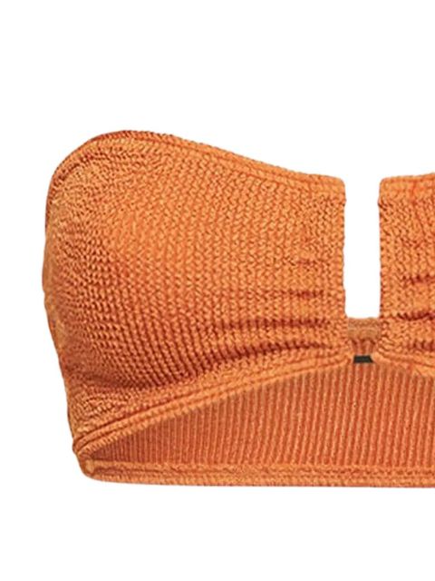 Bond-eye cut-out bikini top - Orange - zdjęcie produktu nr 2