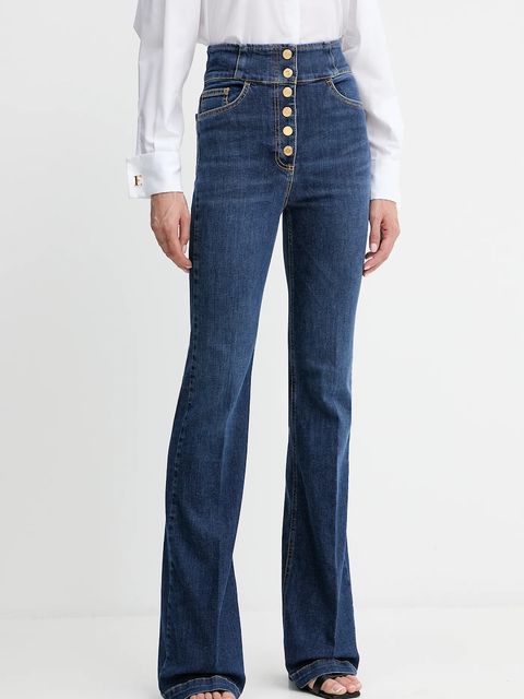 Elisabetta Franchi jeansy damskie high waist PJ03D56E2 - zdjęcie produktu nr 1
