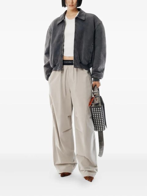 Alexander Wang mid-rise logo trousers - Grey - zdjęcie produktu nr 2