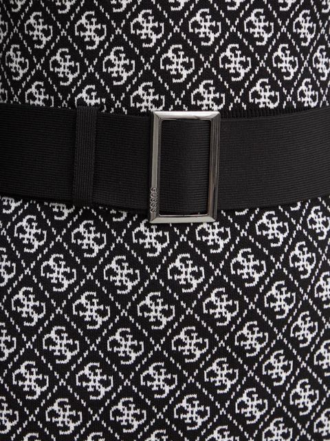 Guess sukienka LISE kolor czarny mini rozkloszowana W4BK43 Z37K0