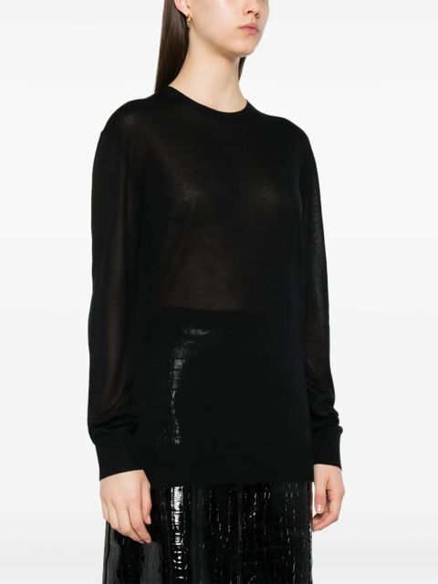 TOTEME long-sleeved T-shirt - Black