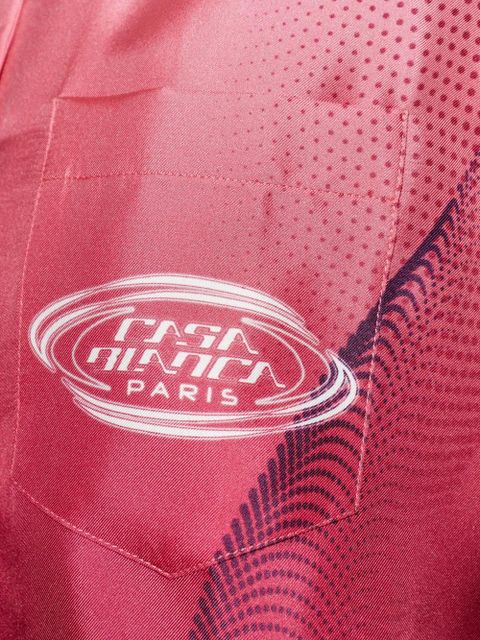 Casablanca gradient-effect polo shirt - Pink