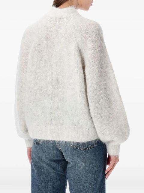 American Vintage Niby zip-fastening cardigan - White - zdjęcie produktu nr 2