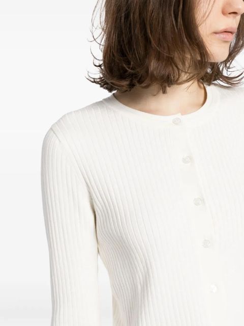 Reformation Joanne organic cotton blend cardigan - White