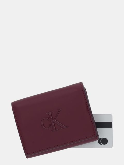 Calvin Klein portfel damski kolor bordowy LV04F1047G