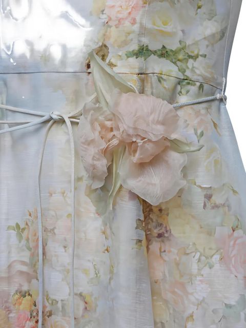 ZIMMERMANN Memento floral-print midi dress - White