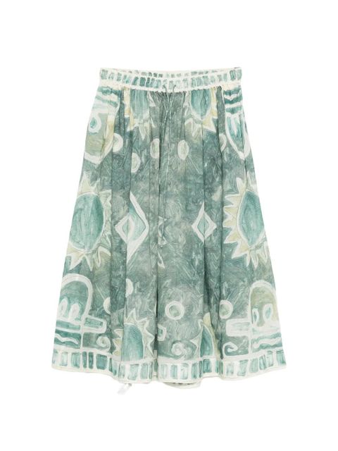 ALEMAIS Samira print trousers - Green