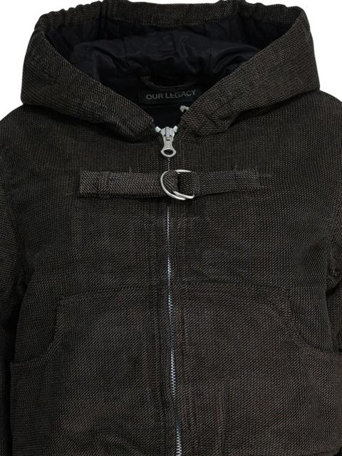 OUR LEGACY hooded buckle-detail jacket - Brown - zdjęcie produktu nr 2