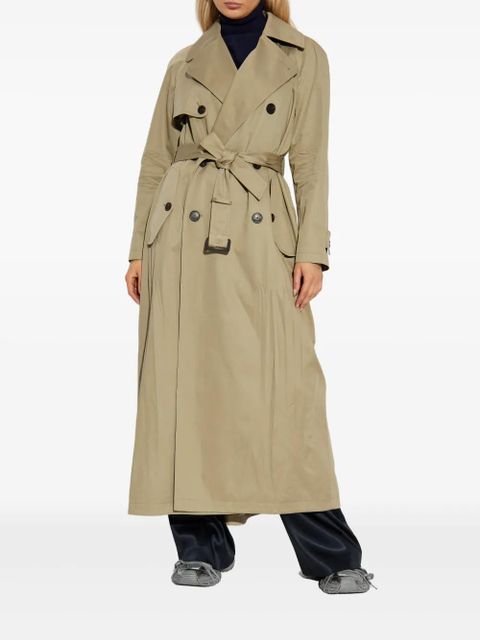 Balenciaga belted double-breasted trench coat - Neutrals