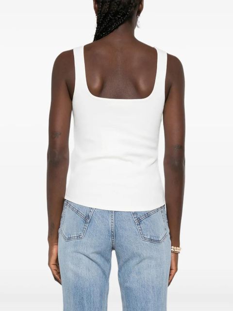 ZIMMERMANN embellished neckline top - White