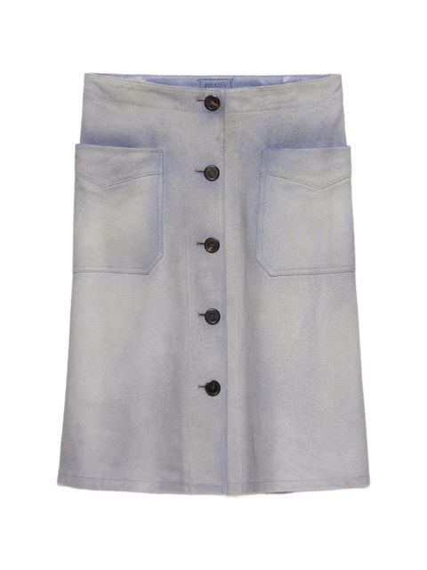 Prada button-up patch-pocket skirt - Blue - zdjęcie produktu nr 1