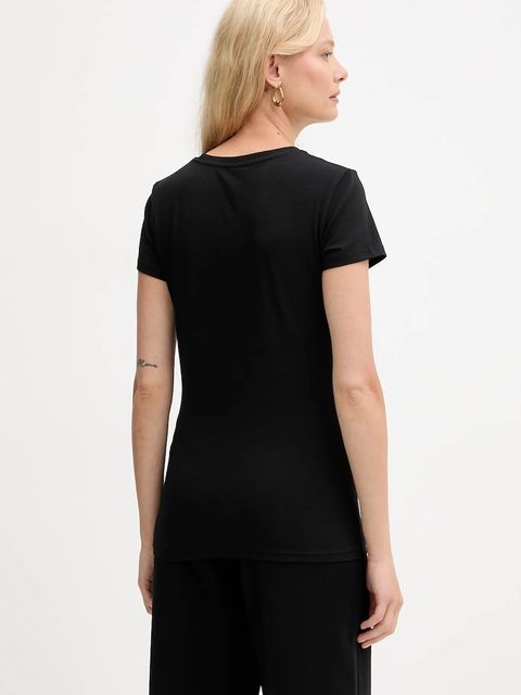 Armani Exchange t-shirt damski kolor czarny XW001349 AF17173