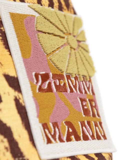 ZIMMERMANN cotton beaded skirt - Brown