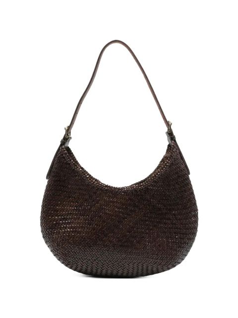 DRAGON DIFFUSION Luna Mezza woven shoulder bag - Brown - zdjęcie produktu nr 1