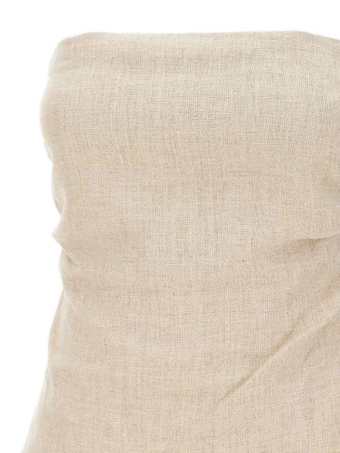 Faithfull the Brand strapless ruched top - Neutrals