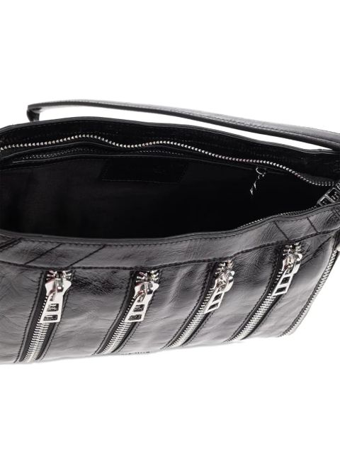 Zadig&Voltaire Sunny Moody multiple-zip leather shoulder bag - Black