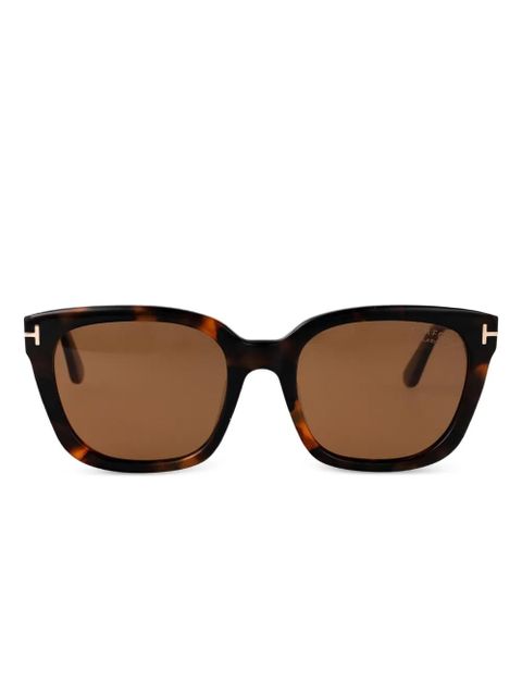 TOM FORD Eyewear square-frame tortoiseshell sunglasses - Brown - zdjęcie produktu nr 1