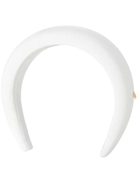 Maison Michel Miwa padded headband - White - zdjęcie produktu nr 1