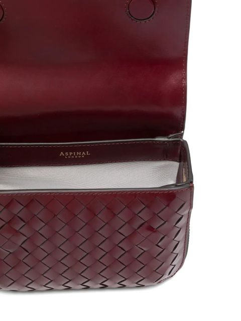 Aspinal Of London Ella leather mini bag - Red