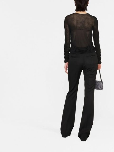 Balmain draped-panel detail top - Black