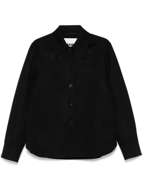 Jil Sander brushed cashmere jacket - Black - zdjęcie produktu nr 1